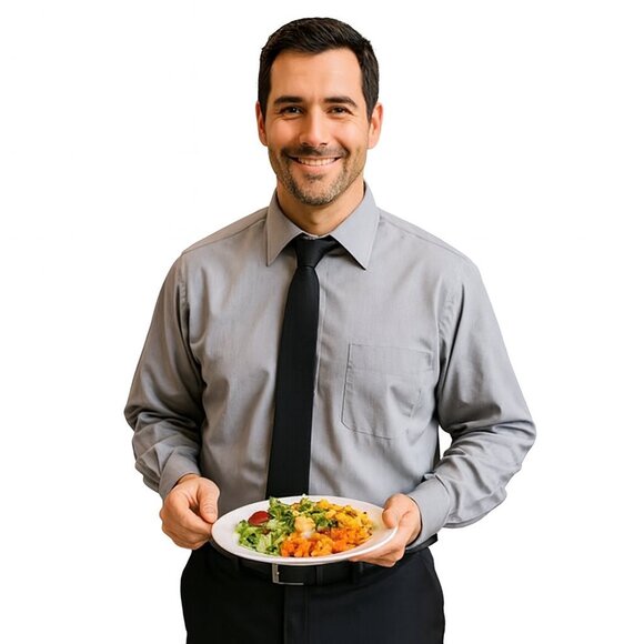 Pierre Cardin Men’s 15.5 Light Gray Dress Shirt Classic Fit - Picture 1 of 6